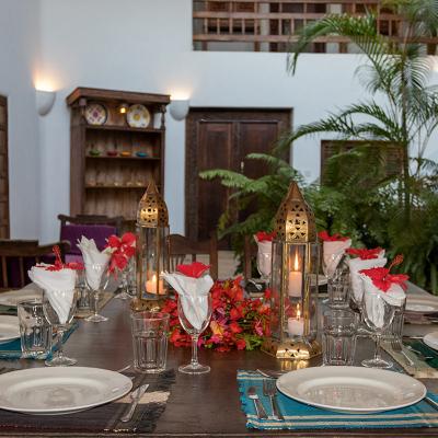 Mdoroni Behewa House Coastal Kenya Dining Candles 3 